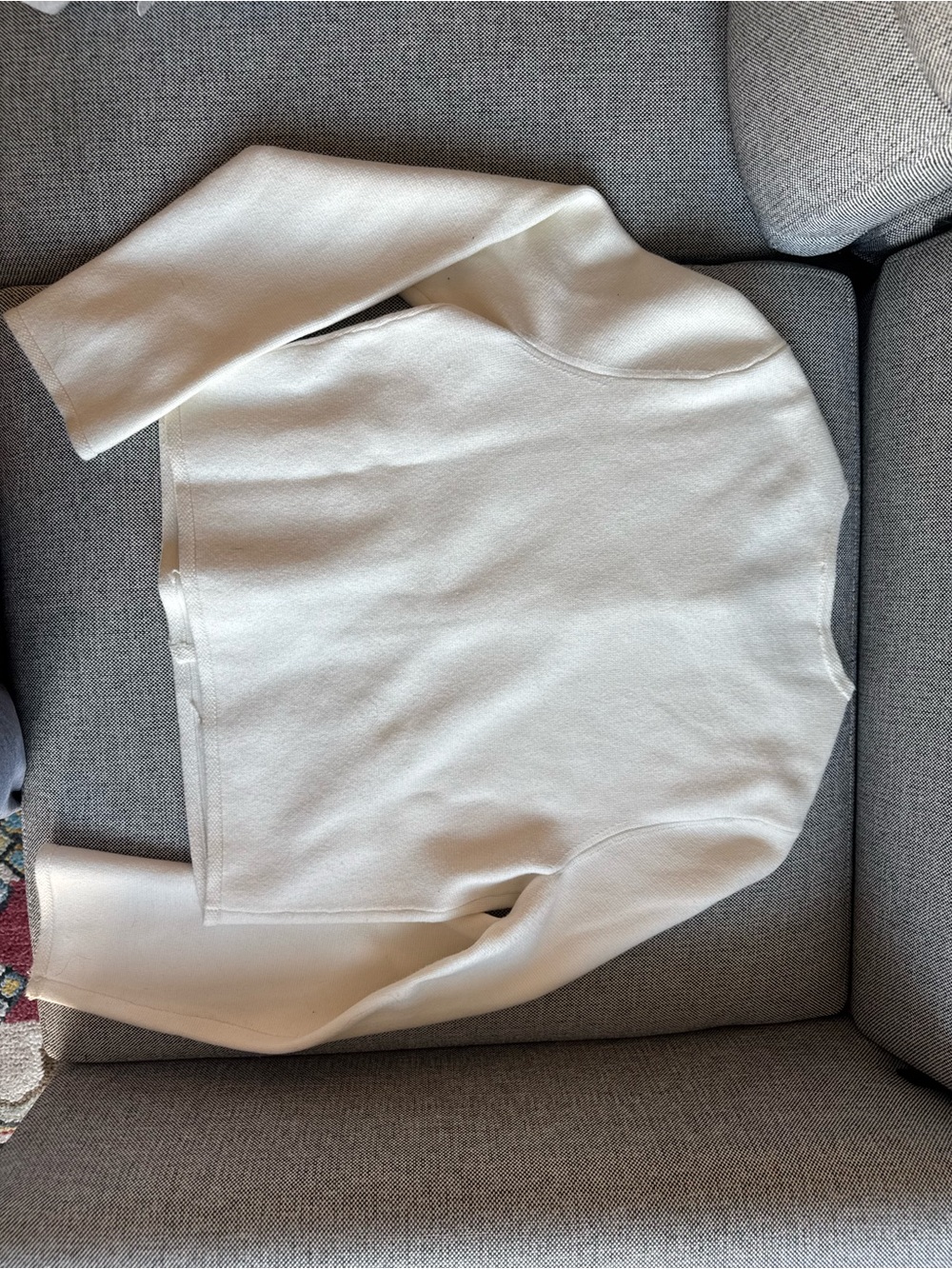 Abercrombie LuxeLoft Crew Sweater Jacket - Picture 3 of 4